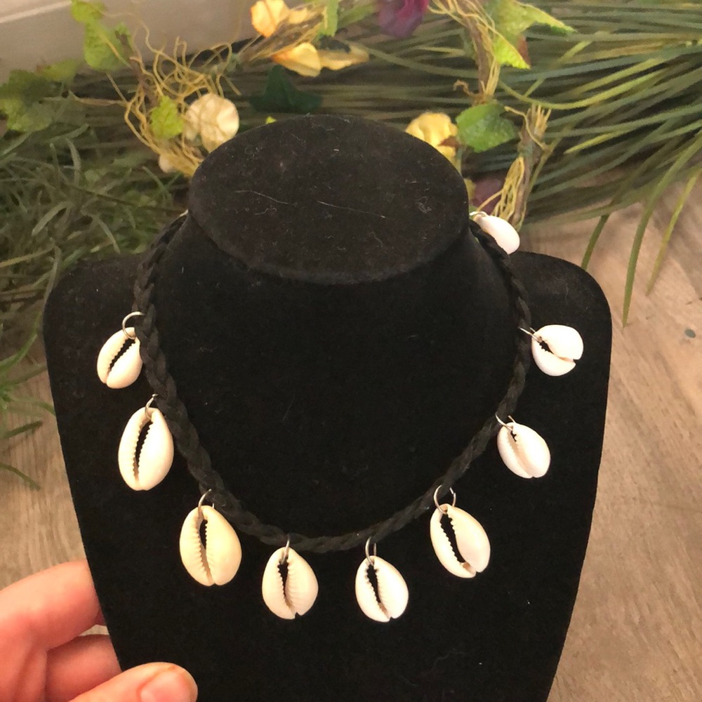 Braided shell necklace!